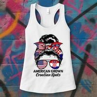 American Grown Croatian Roots Croatia Women's Tank Top thumb 3