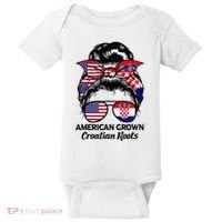 American Grown Croatian Roots Croatia Baby Bodysuit thumb 0