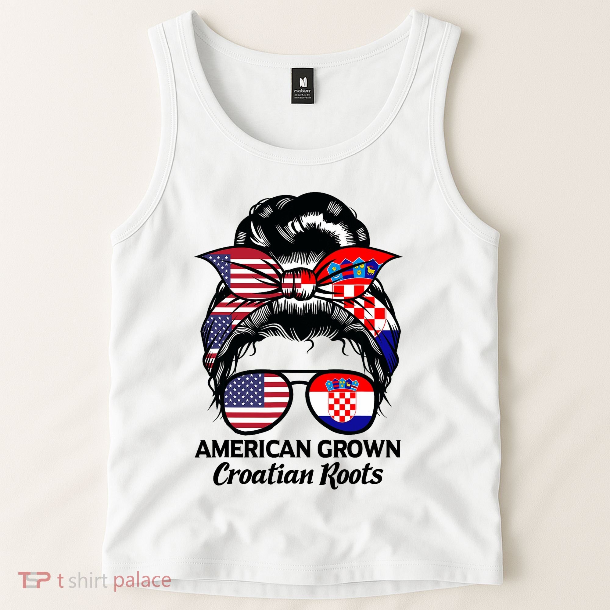 American Grown Croatian Roots Croatia Tank Top