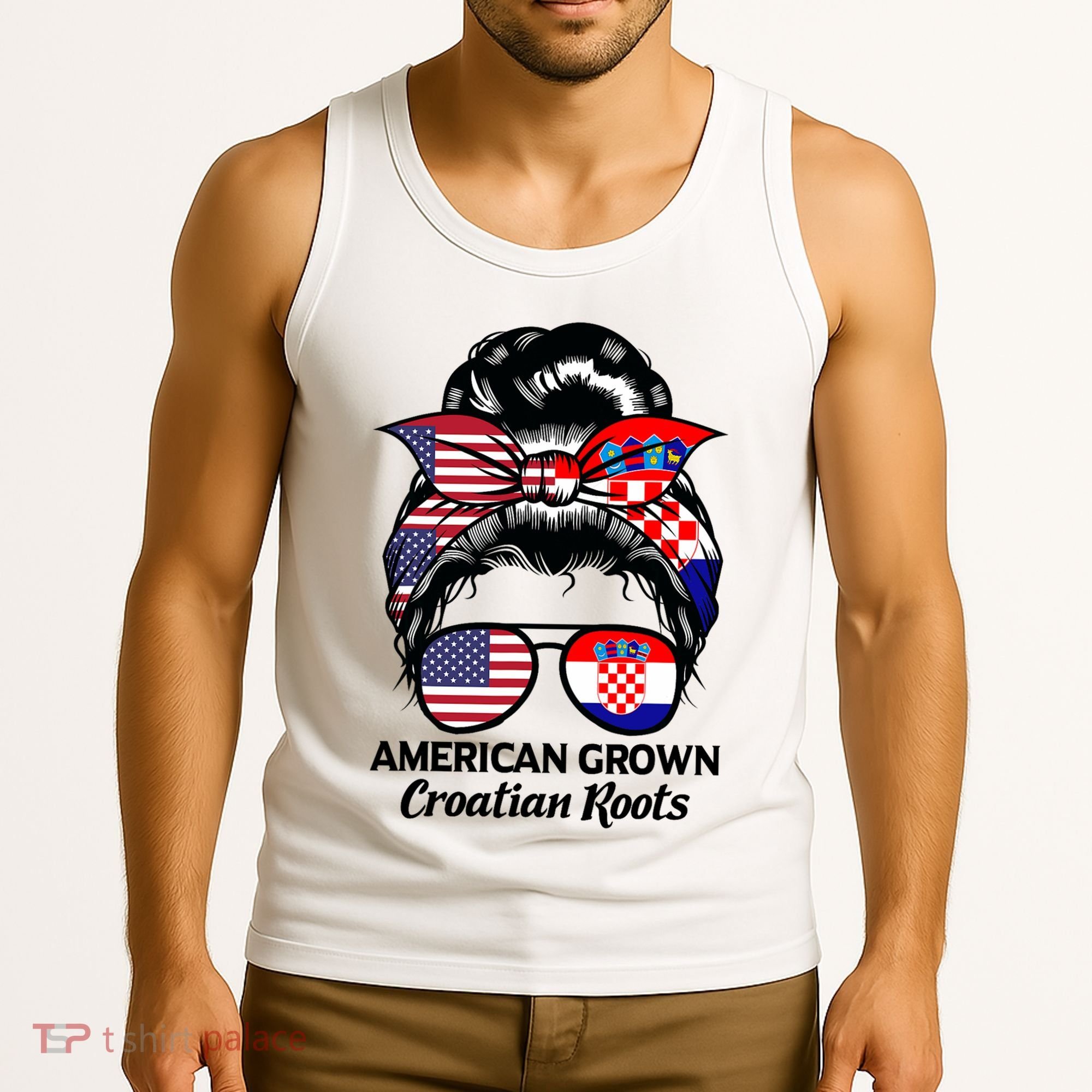 American Grown Croatian Roots Croatia Tank Top