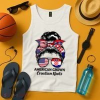 American Grown Croatian Roots Croatia Tank Top thumb 4
