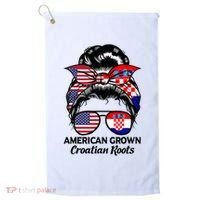 American Grown Croatian Roots Croatia Golf Towel thumb 0