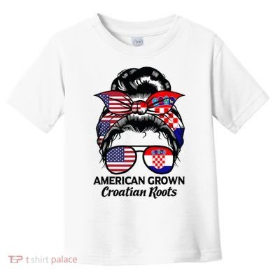 American Grown Croatian Roots Croatia Toddler T-Shirt