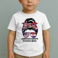 American Grown Croatian Roots Croatia Toddler T-Shirt thumb 2