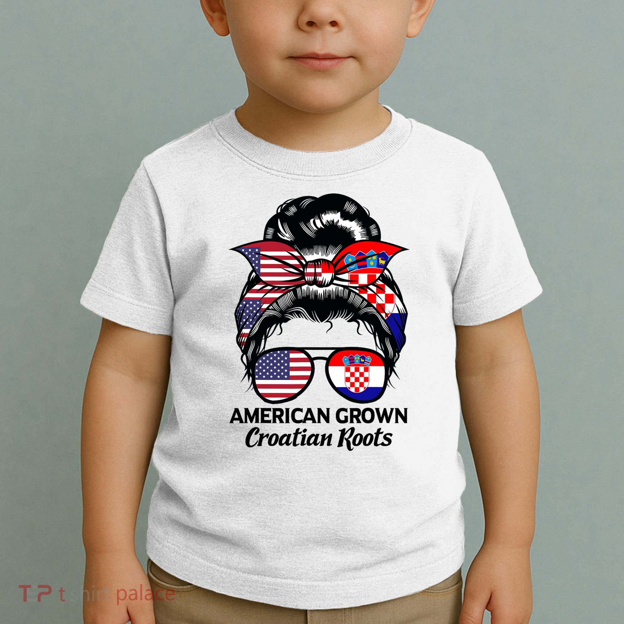 American Grown Croatian Roots Croatia Toddler T-Shirt