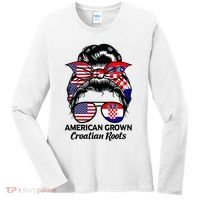 American Grown Croatian Roots Croatia Women's Long Sleeve Shirt thumb 0