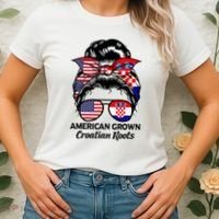 American Grown Croatian Roots Croatia Women's T-Shirt thumb 2