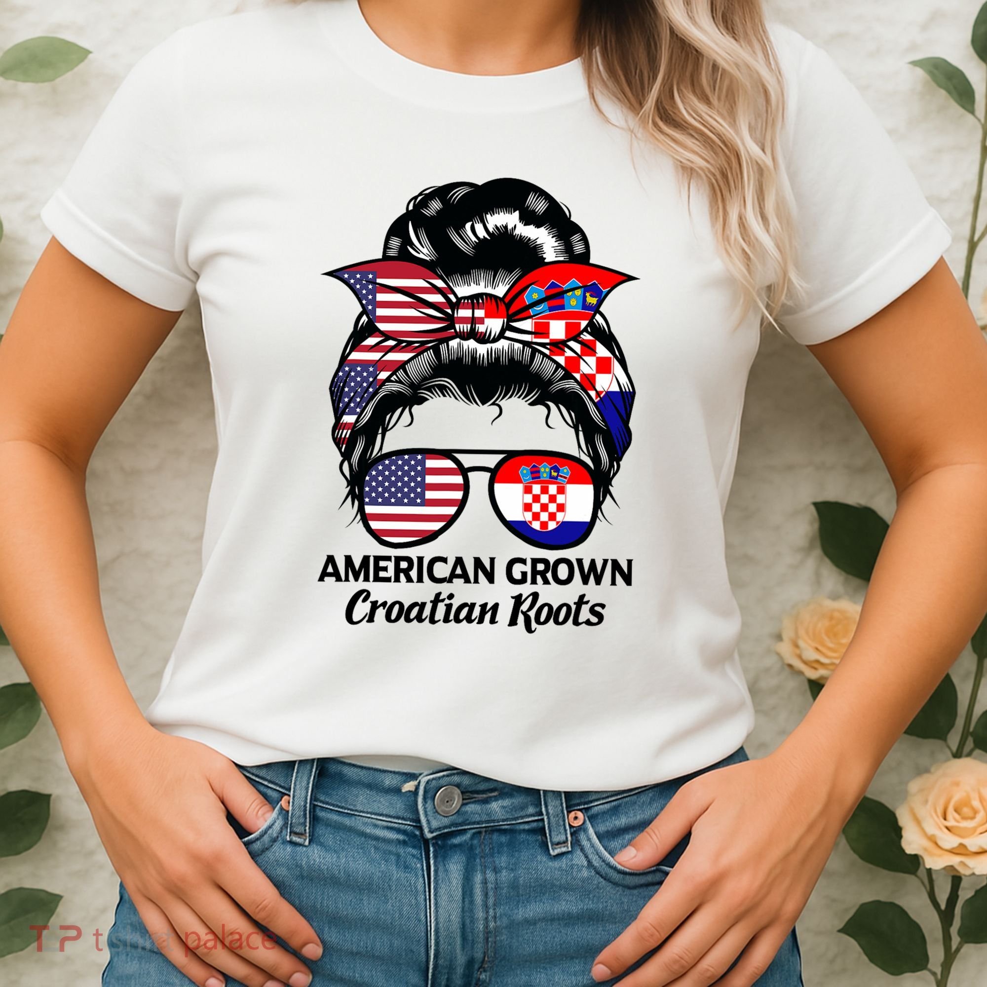American Grown Croatian Roots Croatia Women's T-Shirt
