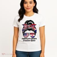American Grown Croatian Roots Croatia Women's T-Shirt thumb 4