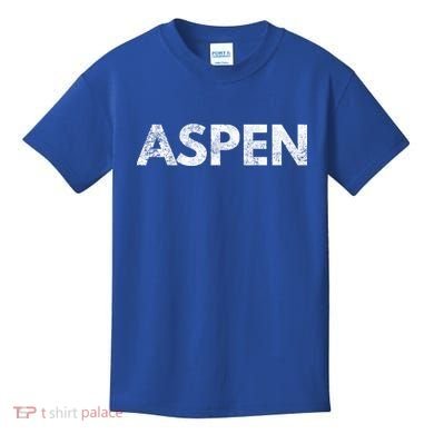 Aspen Gift Colorado Skiing Kids T-Shirt