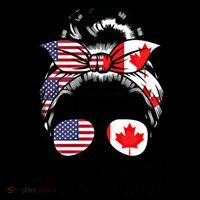 American Grown Canadian Roots Messy Bun Canada Cool Gift Coffee Mug thumb 5