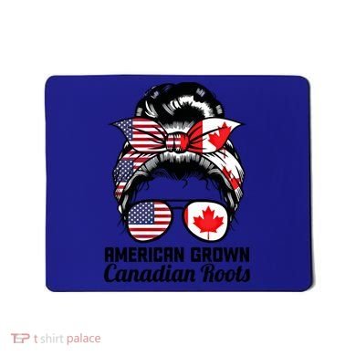 American Grown Canadian Roots Messy Bun Canada Cool Gift Mousepad