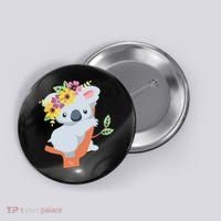 Australian Gift Cute Koala Bear Button thumb 0