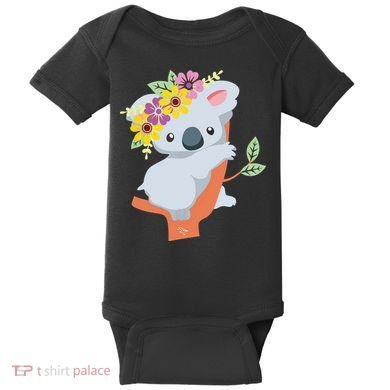 Australian Gift Cute Koala Bear Baby Bodysuit