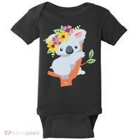 Australian Gift Cute Koala Bear Baby Bodysuit thumb 0