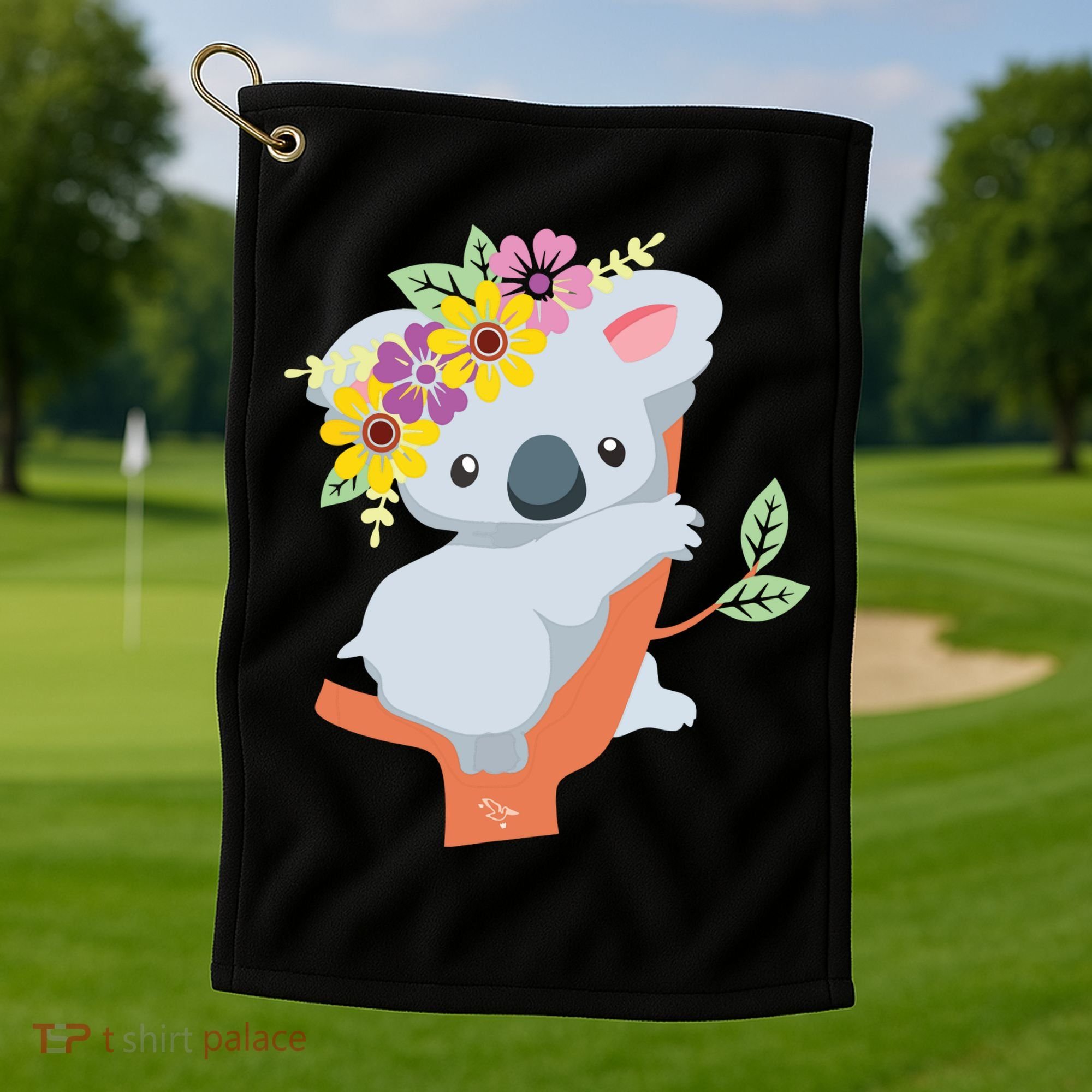 Australian Gift Cute Koala Bear Golf Towel