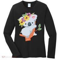Australian Gift Cute Koala Bear Women's Long Sleeve Shirt thumb 0