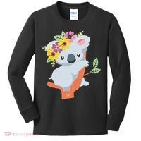 Australian Gift Cute Koala Bear Kids Long Sleeve Shirt thumb 0