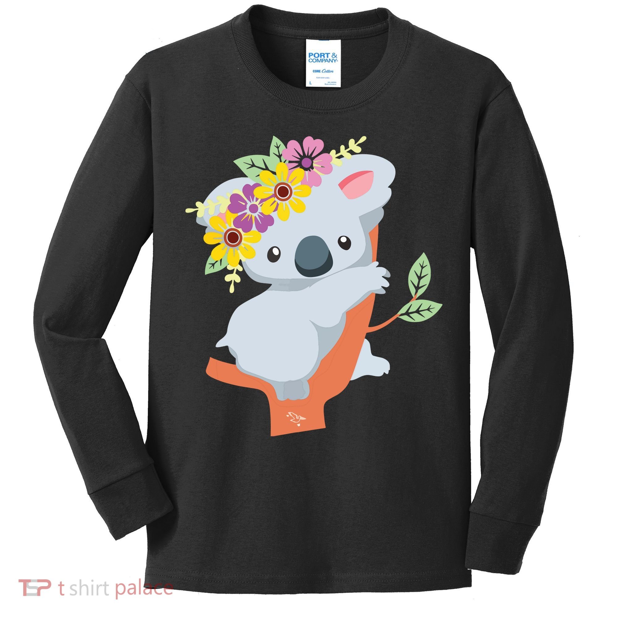 Australian Gift Cute Koala Bear Kids Long Sleeve Shirt