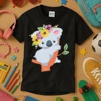 Australian Gift Cute Koala Bear Kids T-Shirt thumb 3