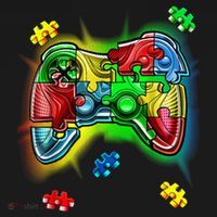 Autism Gamer Controller Doggie Tank thumb 4