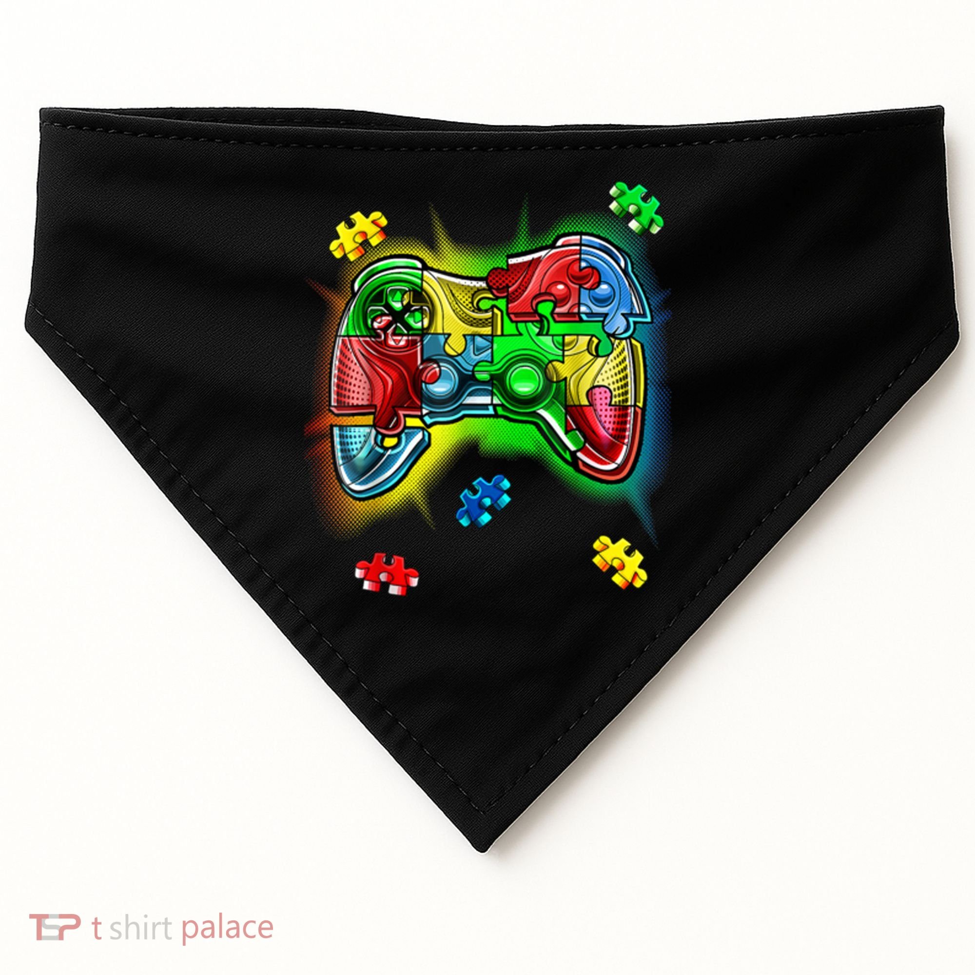 Autism Gamer Controller USA-Made Doggie Bandana
