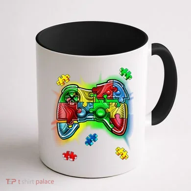 Autism Gamer Controller Coffee Mug back