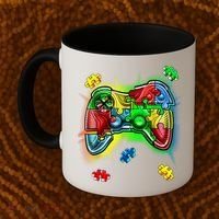 Autism Gamer Controller Coffee Mug thumb 2