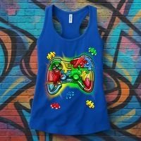 Autism Gamer Controller Women's Tank Top thumb 3