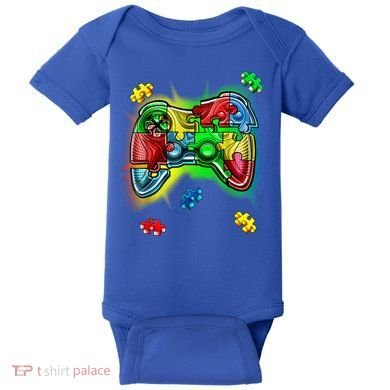 Autism Gamer Controller Baby Bodysuit