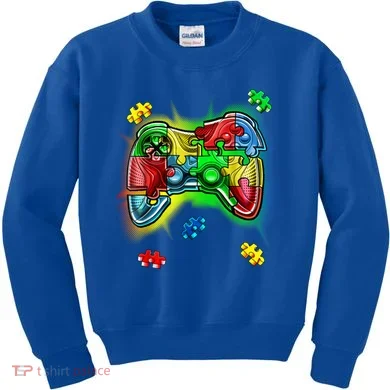 Autism Gamer Controller Kids Sweatshirt