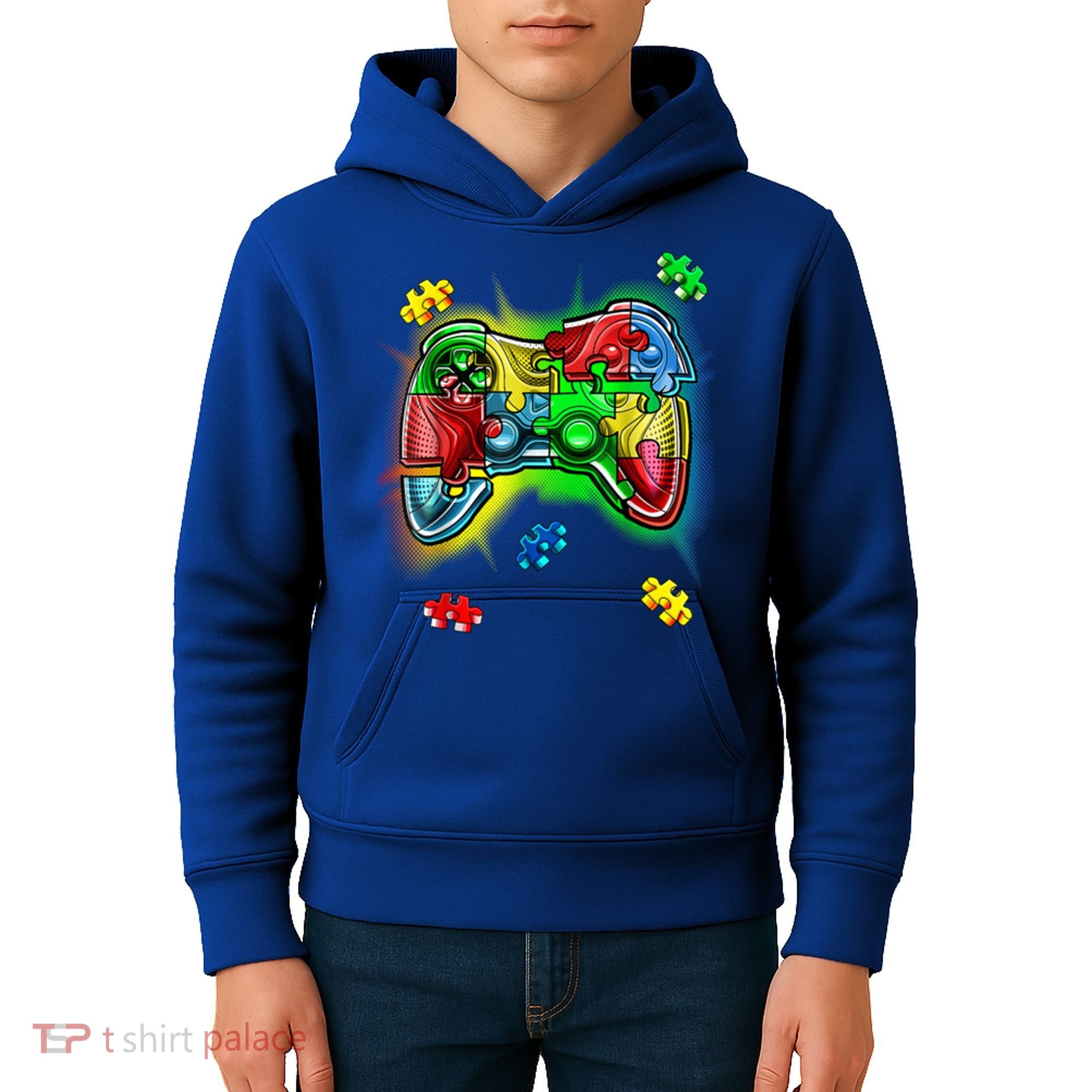 Autism Gamer Controller Kids Hoodie