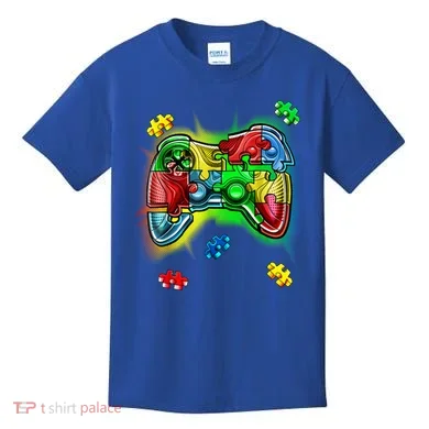 Autism Gamer Controller Kids T-Shirt