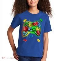Autism Gamer Controller Kids T-Shirt thumb 2