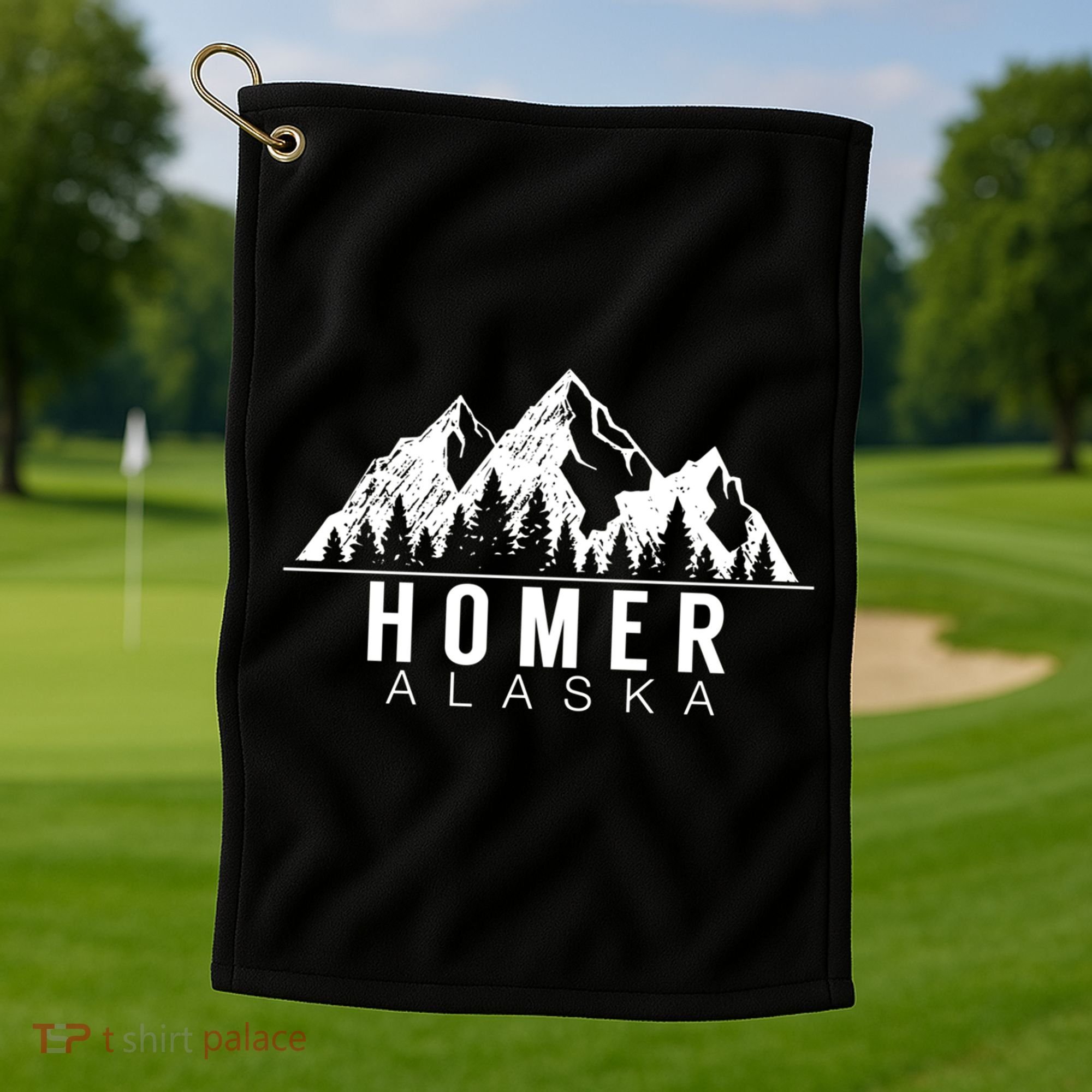 Alaska Gifgift Cool Gift Homer Alaska Gift Golf Towel