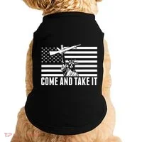 Anti Gun Control Ammo Flag T 2nd Amendment Doggie Tank thumb 0