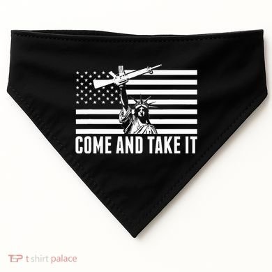 Anti Gun Control Ammo Flag T 2nd Amendment USA-Made Doggie Bandana