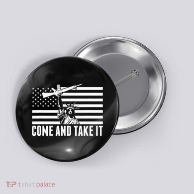 Anti Gun Control Ammo Flag T 2nd Amendment Button