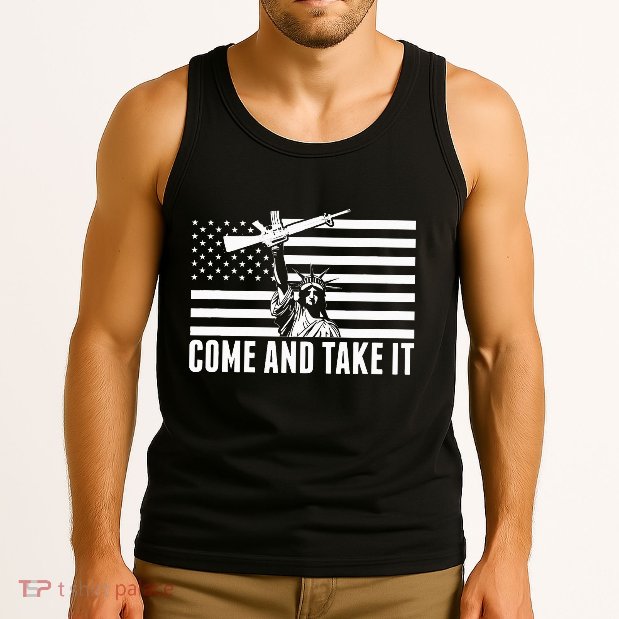 Anti Gun Control Ammo Flag T 2nd Amendment Tank Top