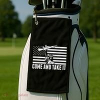 Anti Gun Control Ammo Flag T 2nd Amendment Golf Towel thumb 2