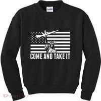 Anti Gun Control Ammo Flag T 2nd Amendment Kids Sweatshirt thumb 0