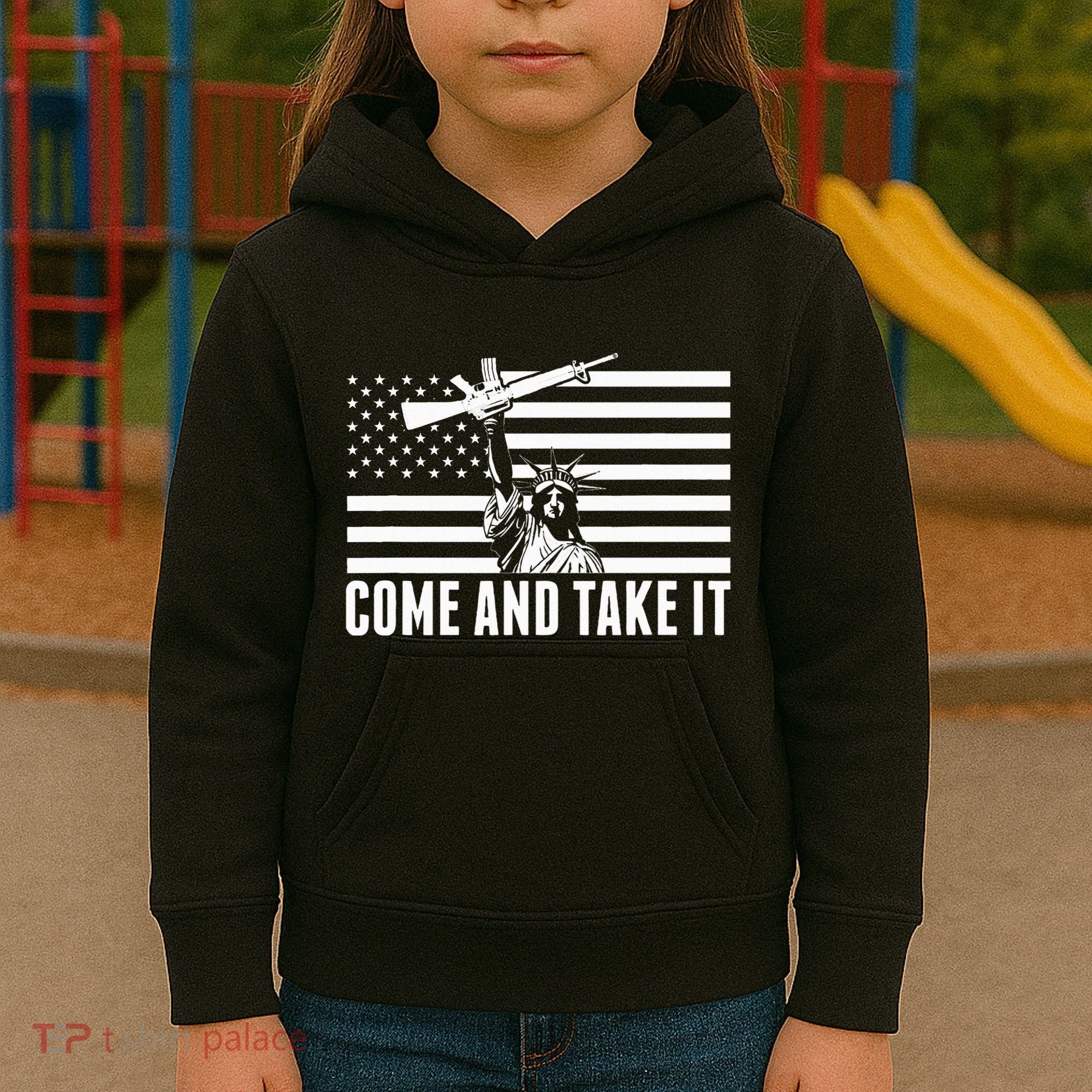 Anti Gun Control Ammo Flag T 2nd Amendment Kids Hoodie