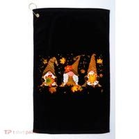 Autumn Gnome Cute Fall Lover Golf Towel thumb 0
