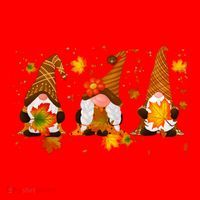 Autumn Gnome Cute Fall Lover Santa Hat thumb 1