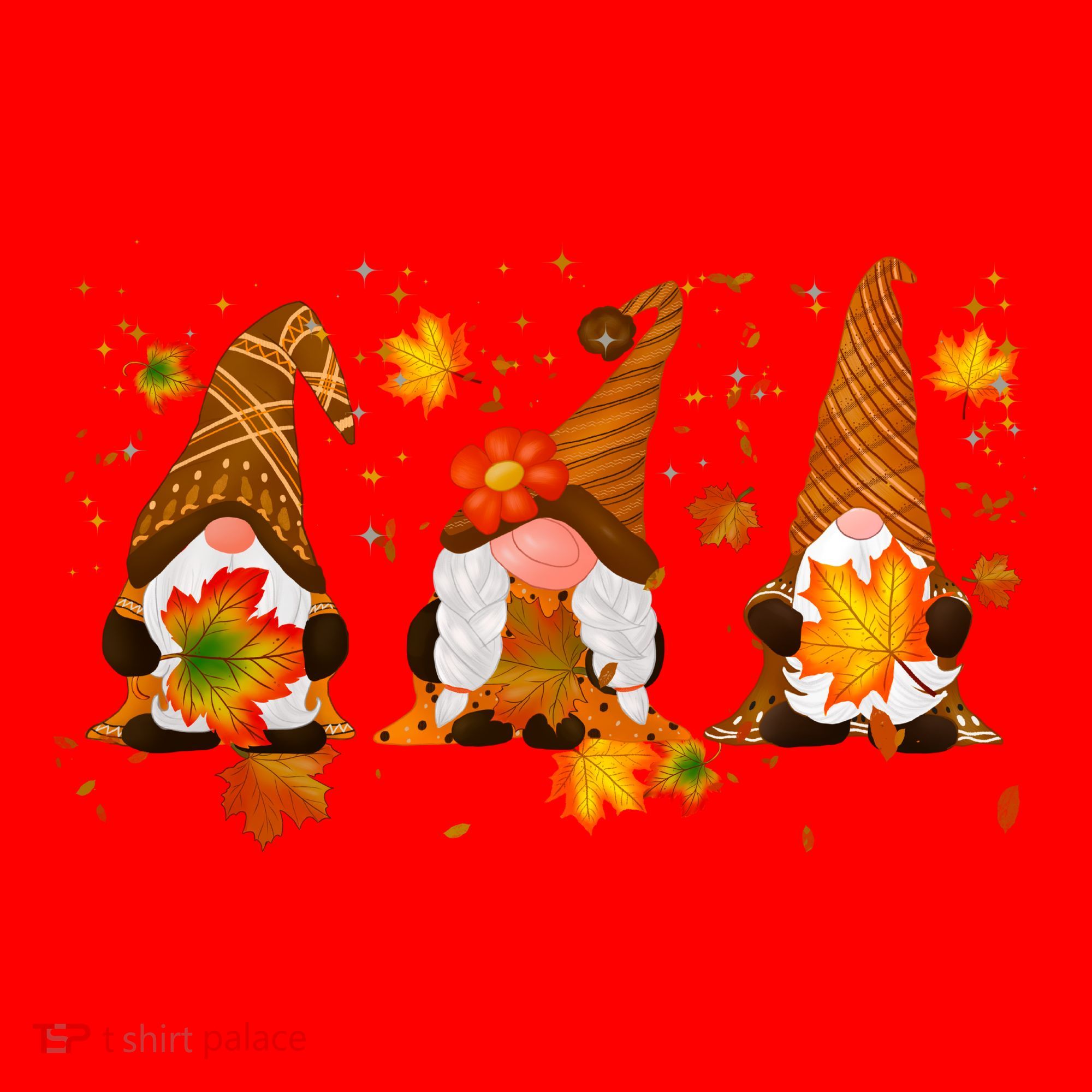 Autumn Gnome Cute Fall Lover Santa Hat