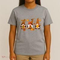 Autumn Gnome Cute Fall Lover T-Shirt thumb 4