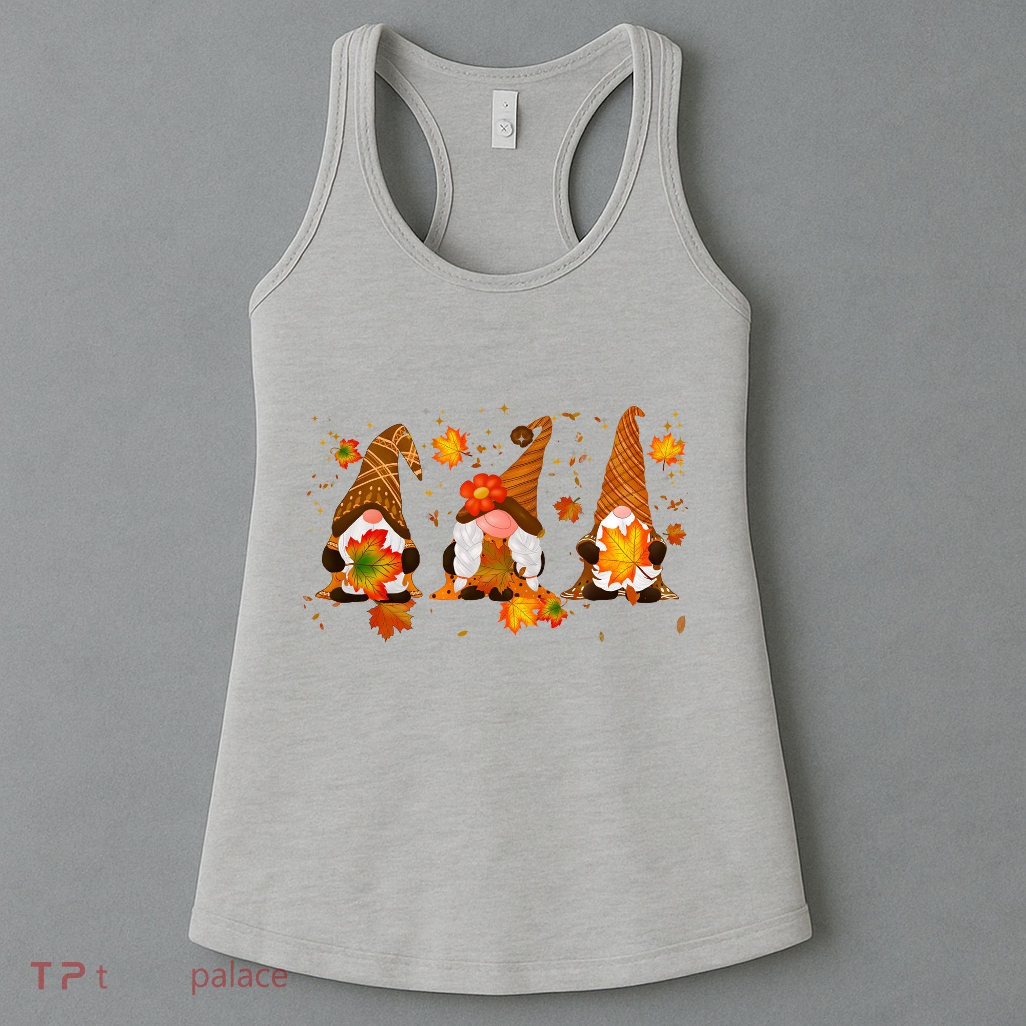 Autumn Gnome Cute Fall Lover Women's Tank Top