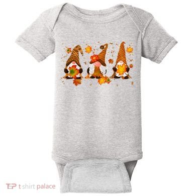 Autumn Gnome Cute Fall Lover Baby Bodysuit