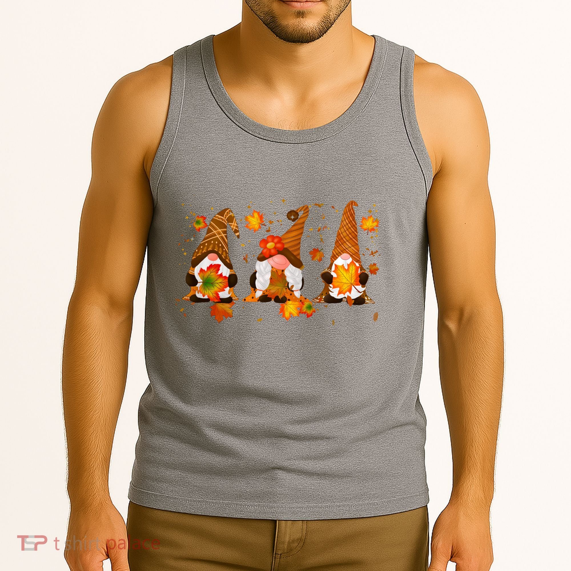 Autumn Gnome Cute Fall Lover Tank Top
