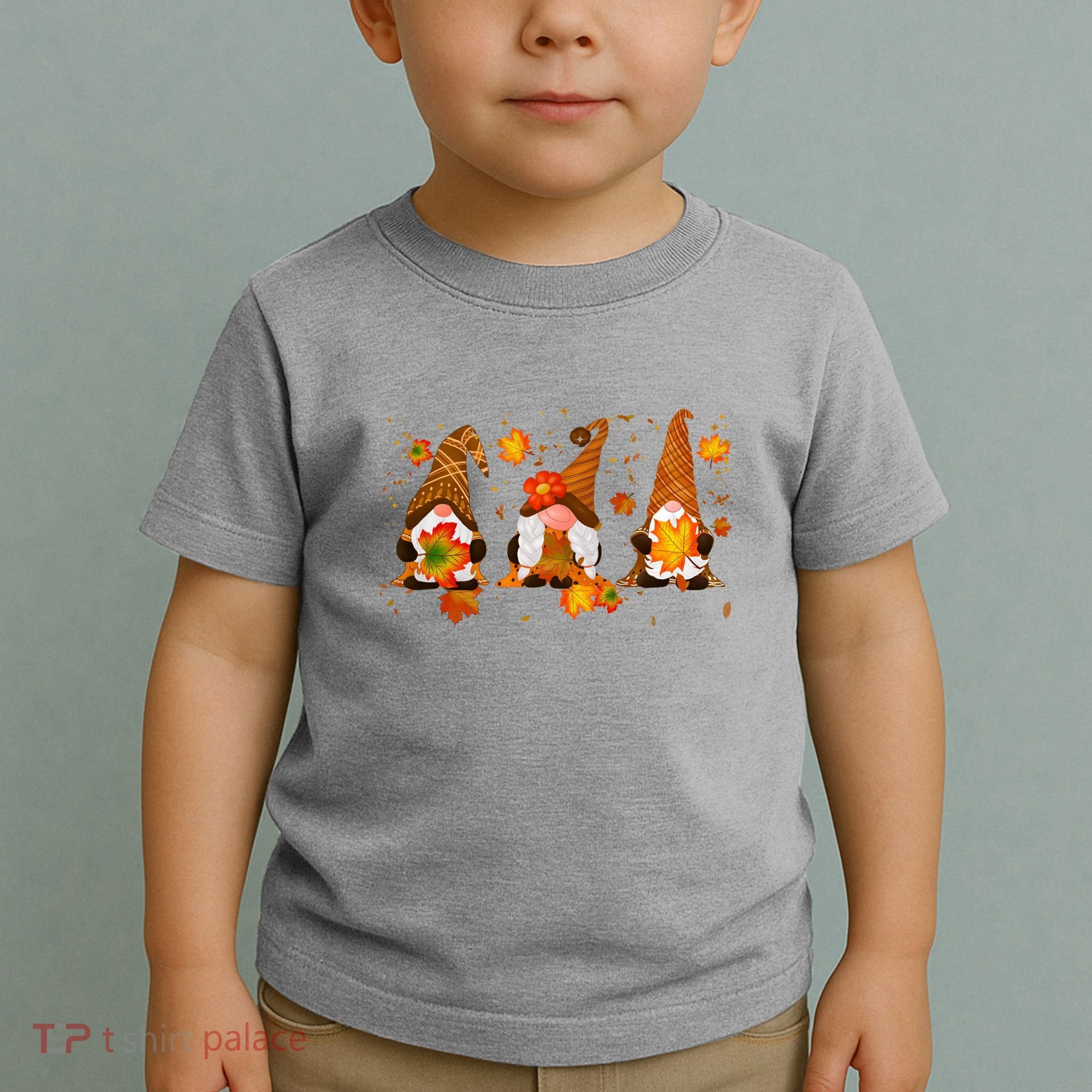 Autumn Gnome Cute Fall Lover Toddler T-Shirt
